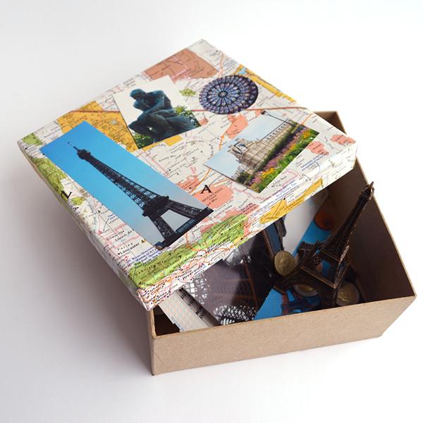 Caja para álbum de recortes de vacaciones