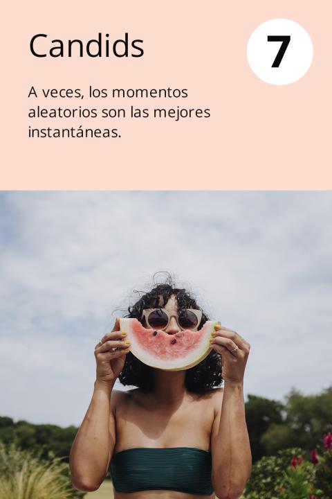 7) Candids A veces, los momentos aleatorios son las mejores instantáneas.